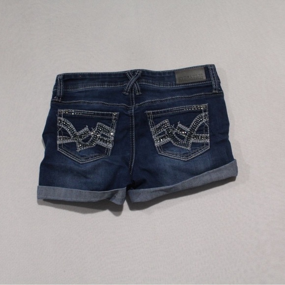 Hydraulic Women Blue Jeans Denim Bermuda Lola Curvy Size 5/6 - Picture 2 of 9